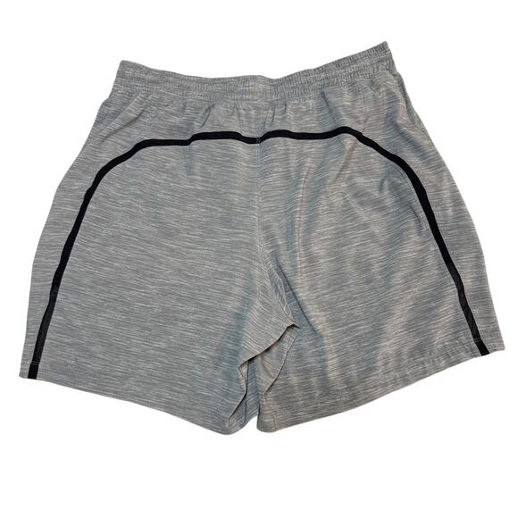 Lululemon Men’s Gray Pace Breaker Lined Shorts Size Large Activewear Drawstring - Picture 2 of 6